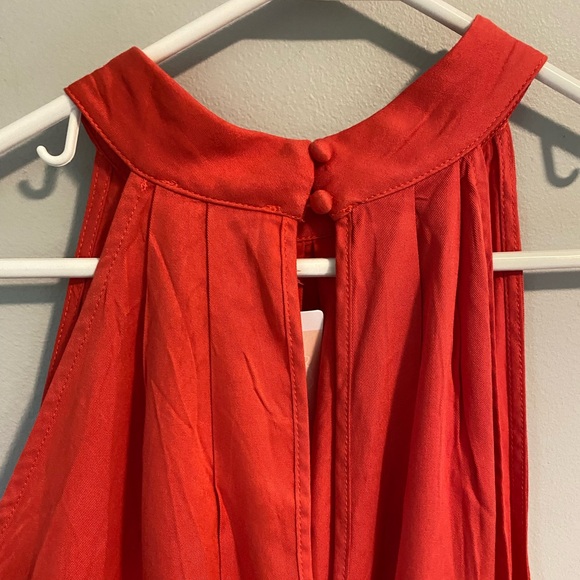 Kirundo Rough Hem Dark Pink Sleeveless Tunic - Picture 5 of 8